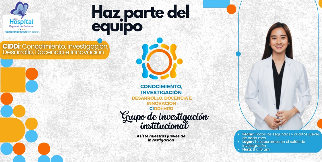 Haz parte del equipo CIDDI - Grupo de Investigación Institucional